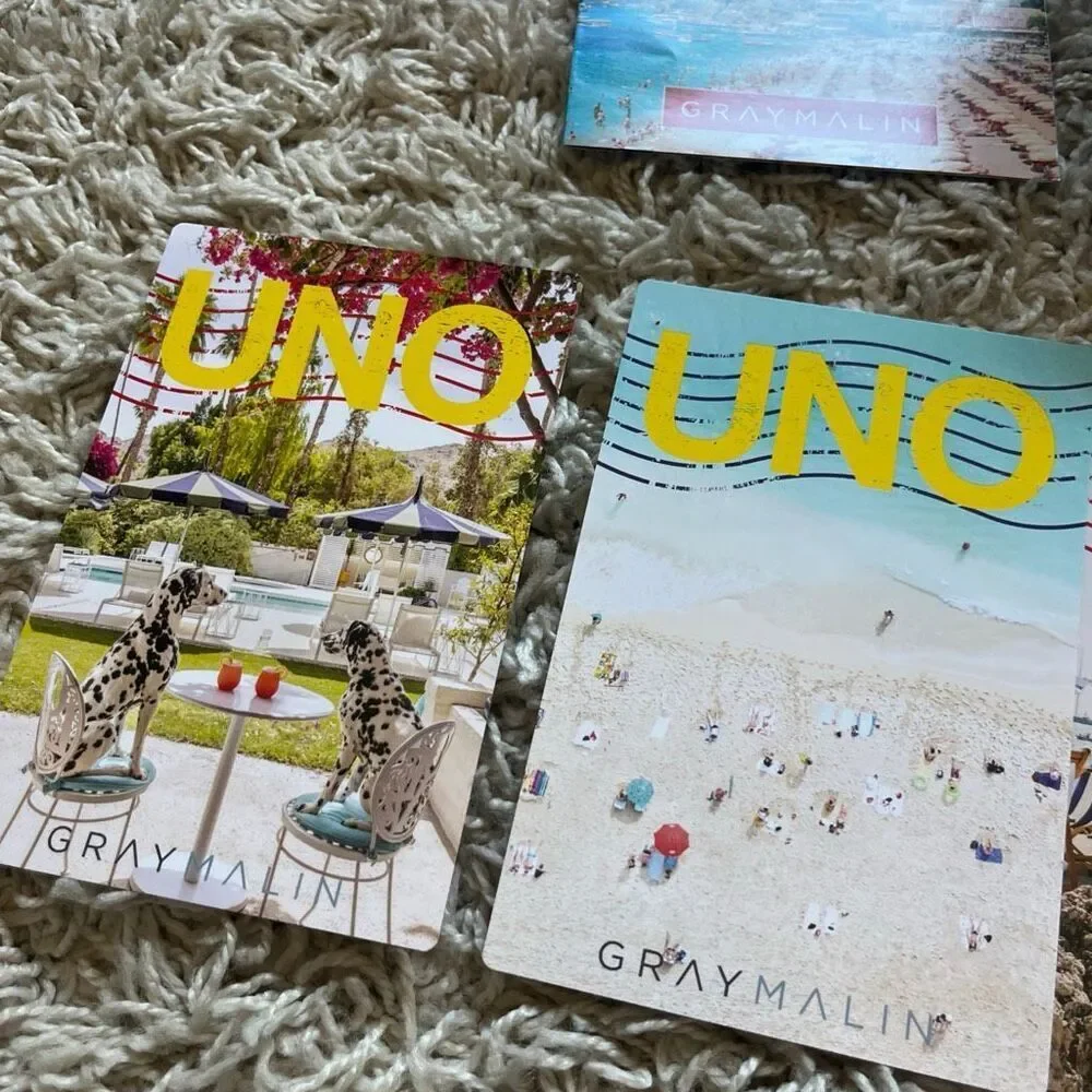 Mattel Uno Artiste Series Gray Malin Collectible Card Game And Postcards Open Bo